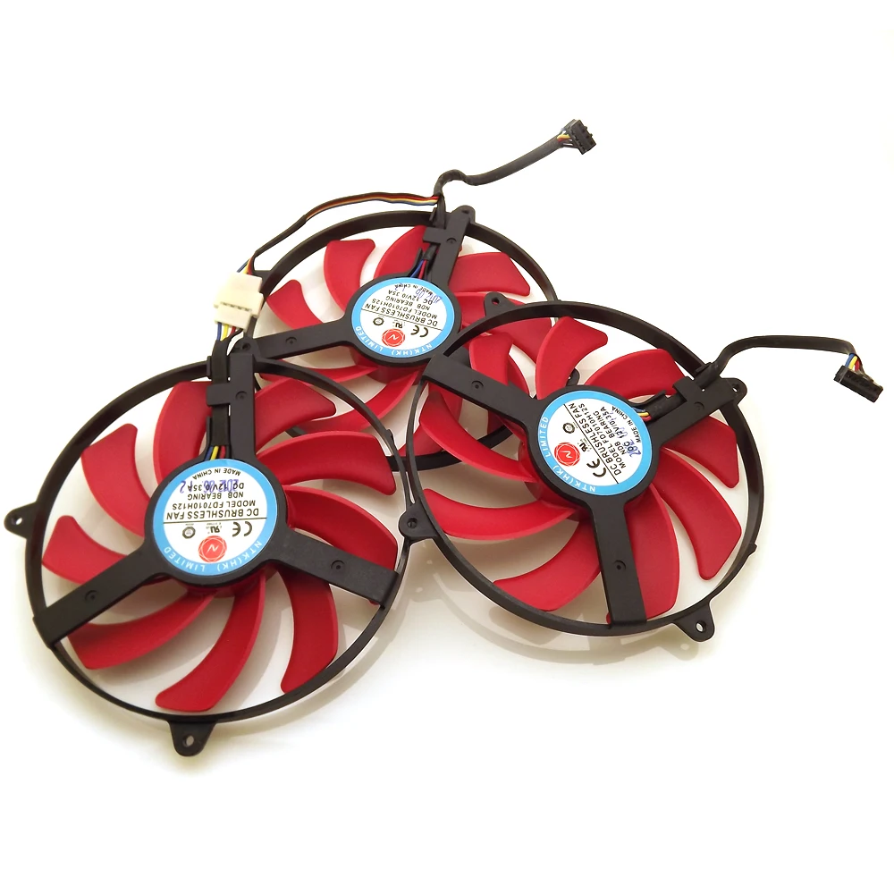 Охлаждающий вентилятор для графической карты AMD ATi Radeon HD7990 3 шт./лот NTK FD7010H12S 90 мм 12