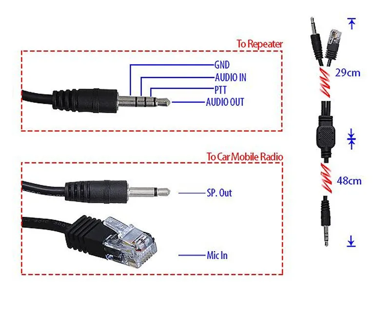 48-Y1 репитер контроллер кабель для YAESU MOBILE FT-2800 T-8800 FT-7800 | Мобильные телефоны и