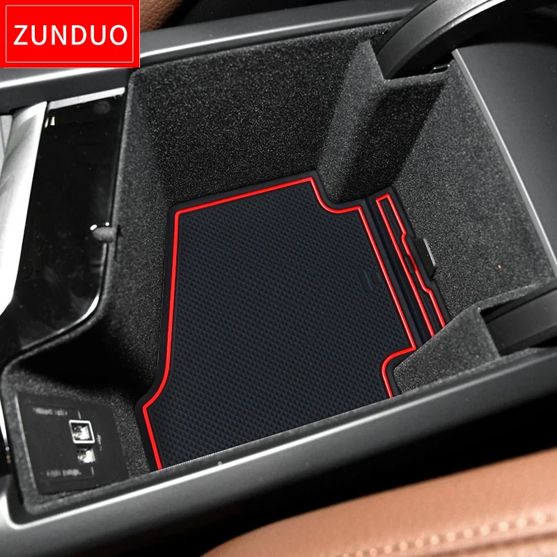 ZUNDUO Противоскользящий коврик для ворот и чашки VOLVO XC60 2018 2019 2020 аксессуары интерьера Нескользящие коврики