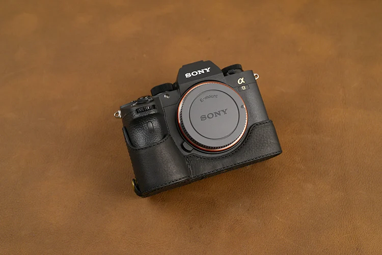 AYdgcam из брендовой натуральной кожи; Камера чехол для sony A9 A7R III A7R Mark III Камера сумка ручной работы Половина крышка ручка Винтаж чехол