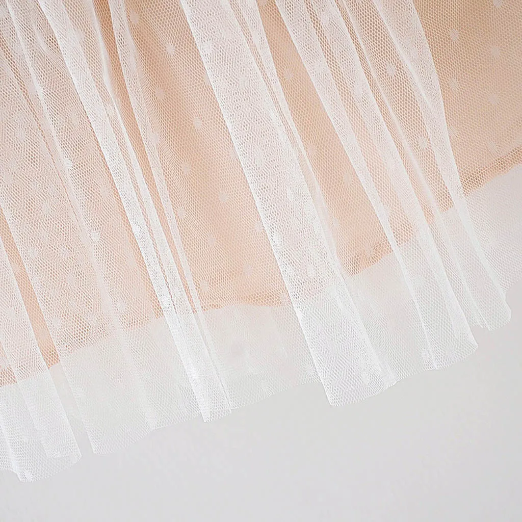 Платье клетчатое из тюля с принтом для девочек однотонное платье принцессы без