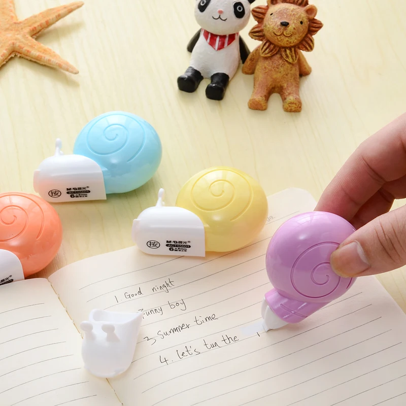Корректирующие Ленточные ластики Kawaii Cute Snails корректор Школа Офис товары для