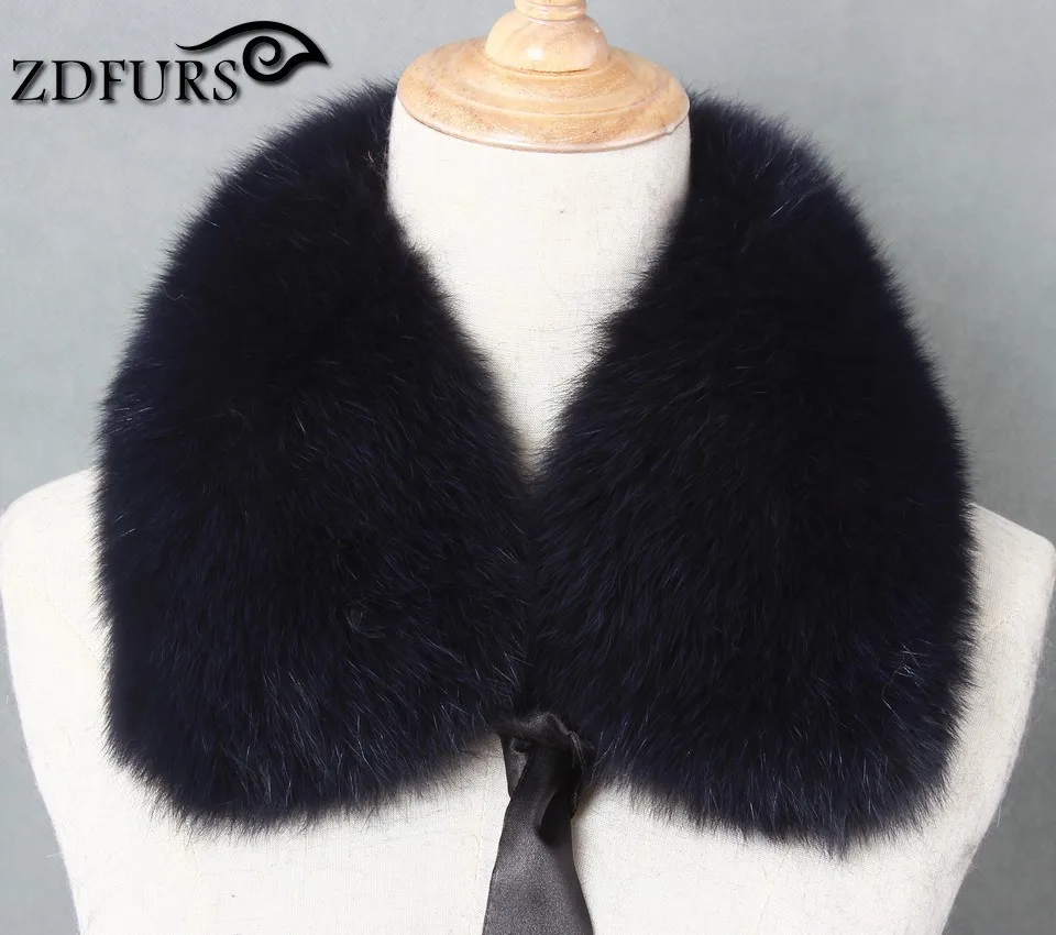 FXFURS натуральным лисьим меховой воротник лента Глушитель мех зимний теплый шарф Лисий меховой воротник для шерстяное пальто украшения прекрасная девушка