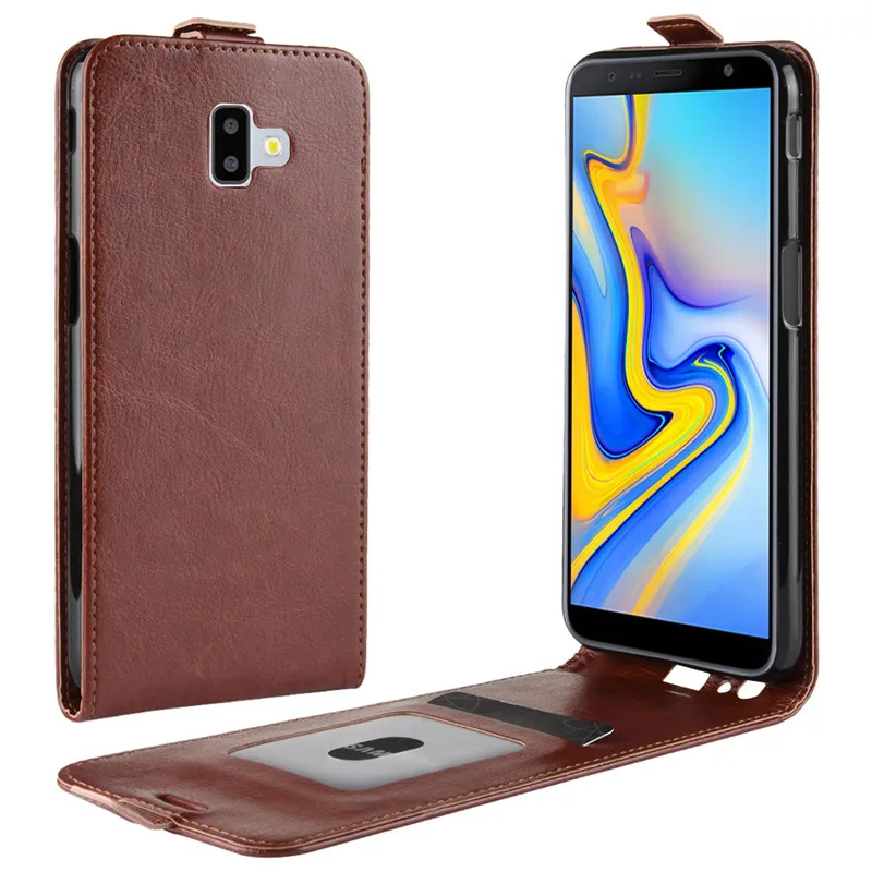 Чехол для Samsung Galaxy J6 Plus оригинальный кожаный чехол защитный 2018 J610F J610 SM-J610F