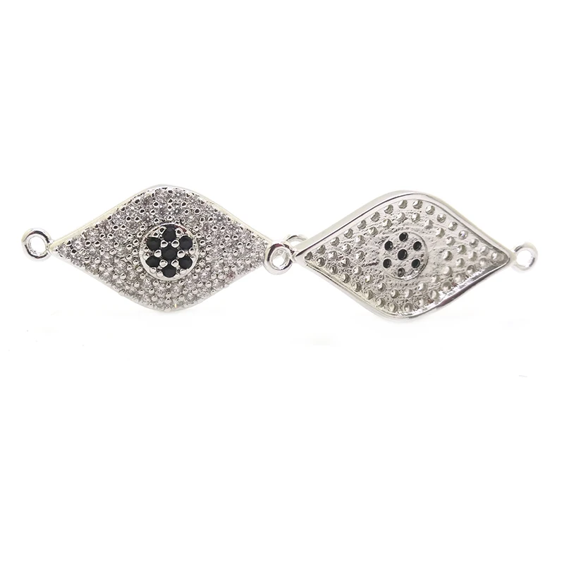 DIY Anil Arjandas Jewelry Evil Eye Beads Micro Pave Black CZ turkish Hamsa Bead Charms For Fatima Hand Bracelet Finding | Украшения и