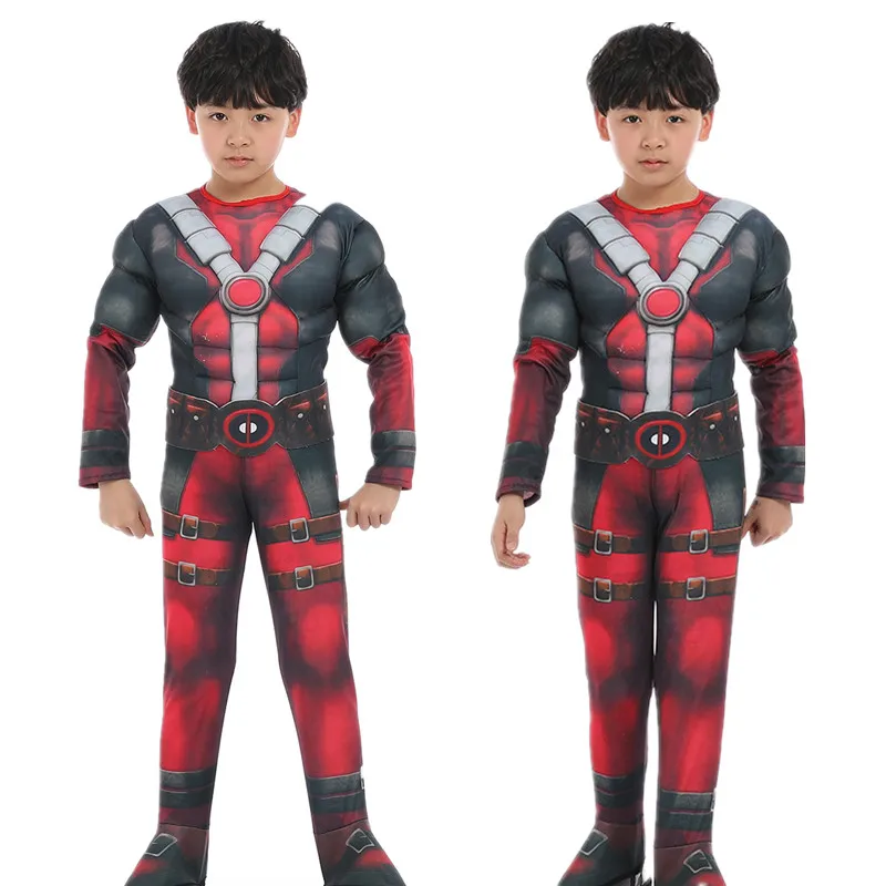 Детский маскарадный костюм Дэдпул, Deadpool X Man, для мальчиков, Zentai, 3D, боди, для детей, для Хэллоуина, аниме, для вечеринки, маскарадный костюм, комплекты