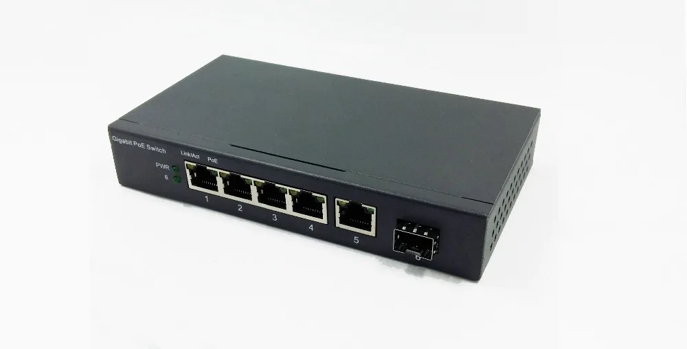 4 Порты и разъёмы 1000 Мбит/с коммутатор IEEE802.3af POE Мощность Over Ethernet - Цена: 3781.54