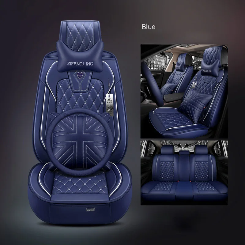 Version B Автомобильные чехлы для сидений автомобиля подушки сиденья для Toyota все модели rav4 wish land cruiser vitz mark auris prius camry corolla crown - Название цвета: Version B