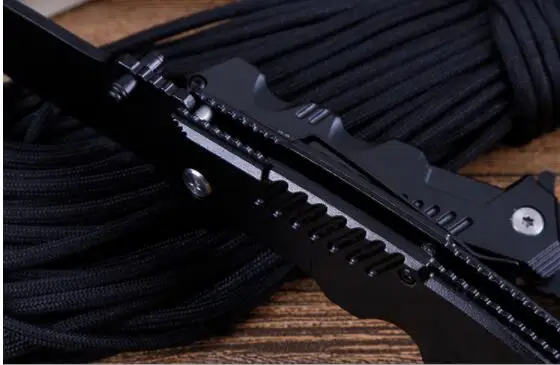 Складной нож 57HRC охотничий для кемпинга тактические ножи выживания алюминиевая