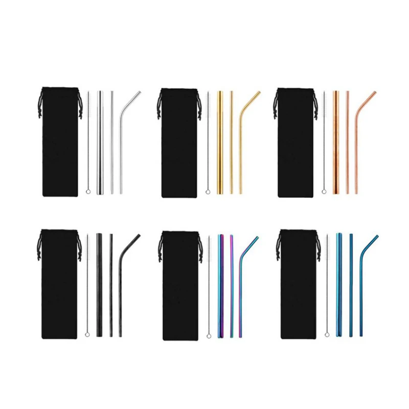 Горячее предложение нержавеющая сталь пищевой 304 металлическая солома