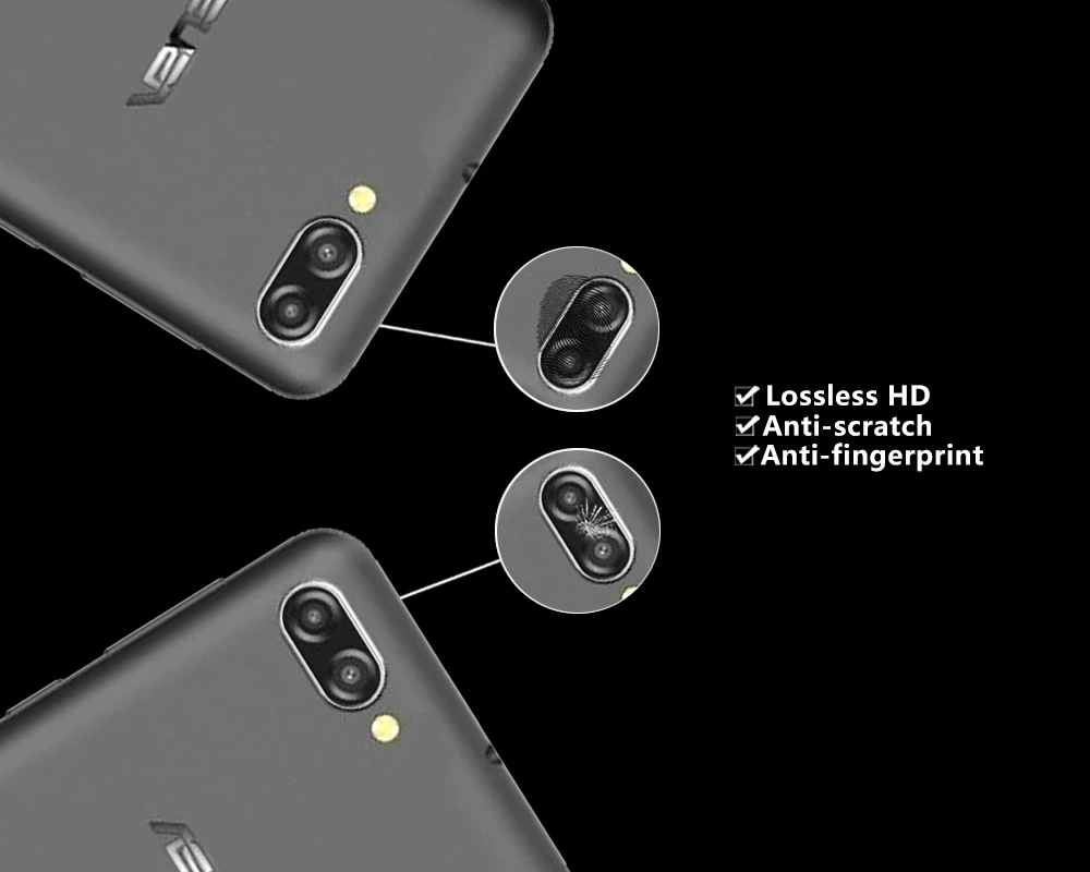 High Quality Camera Lens Tempered Glass For Asus ZenFone Pegasus 4A ZB500TL Fingerprint Back Transparent Protector | Мобильные