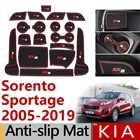 Противоскользящий резиновый подстаканник для KIA Sorento XM UM Sorento Prime Sportage JE KM SL QL, аксессуары, наклейки 2010 2013 2015