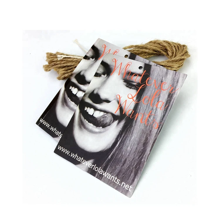 

Hot Sale Clothing Logo Hang Tag String Hang Tag
