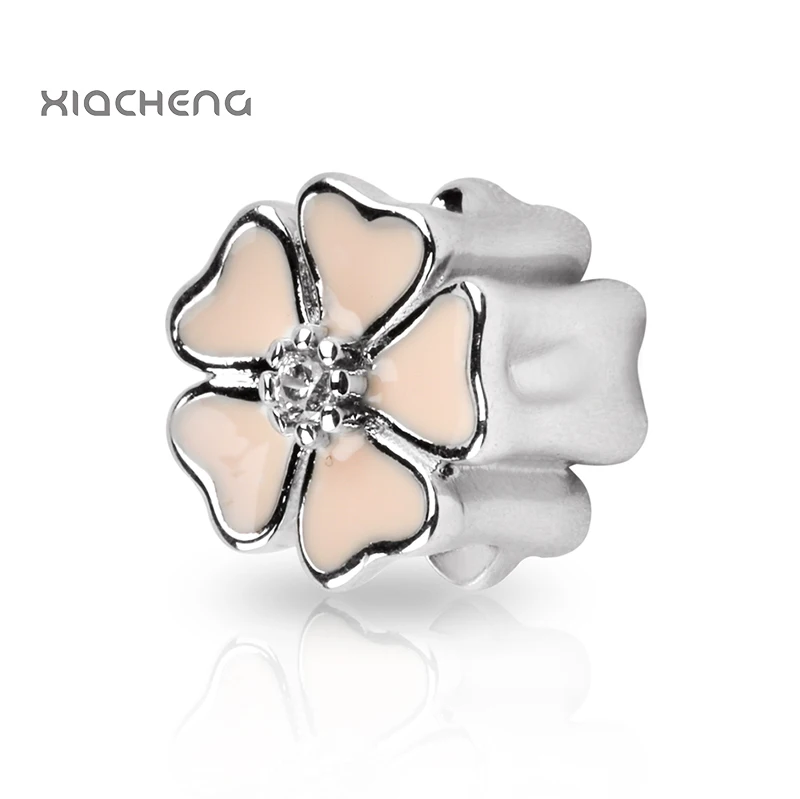 

Diy 925 Sterling Silver Beads Charms Flower Crystal Glaze Beads for Women DIY Pandora Charms Bracelets & Bangles YBD254