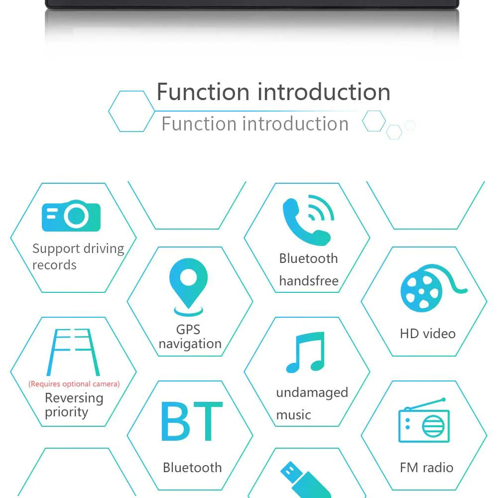Радио 2Din " HD Android плеер сенсорный экран цифровой дисплей Bluetooth Мультимедиа FM AUX USB Стерео Авторадио резервный монитор