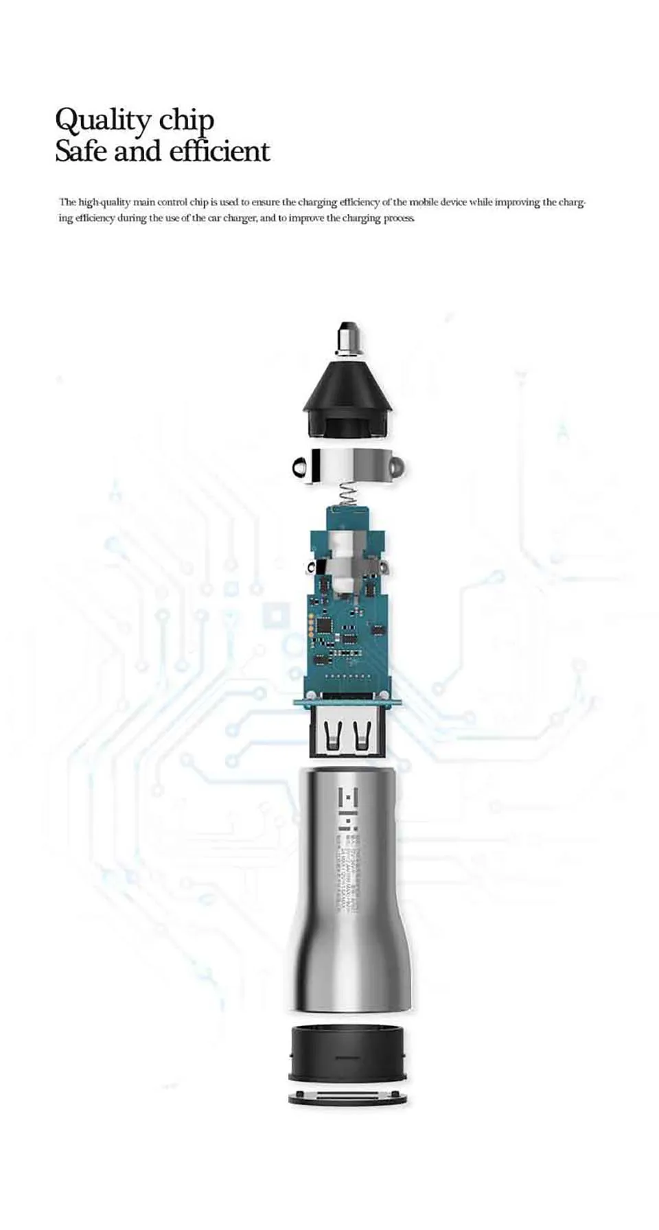 ZMI AP621 автомобильное зарядное устройство PowerCruise Dual USB 18 Вт Быстрая зарядка 3,0 Цифровой ток дисплей 5 В/2,4 А быстрое зарядное устройство для смартфона