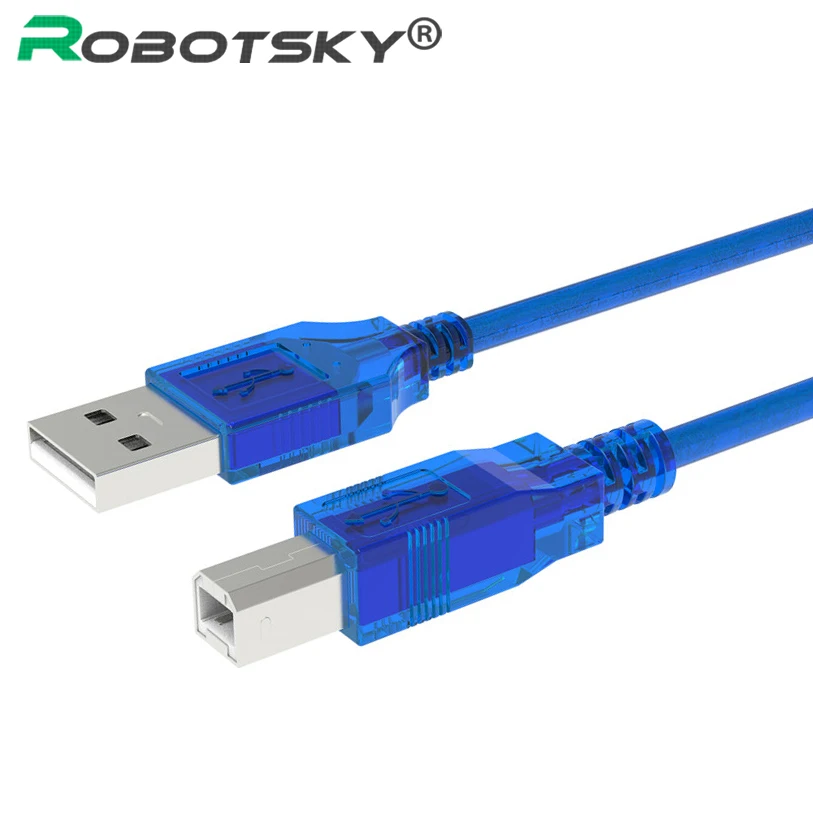 Robotsky Быстрая скорость USB 2,0 кабель для сканера и принтера Тип мужчина к B Мужской синхронизации данных зарядное устройство Шнур для Canon Epson hp принтер