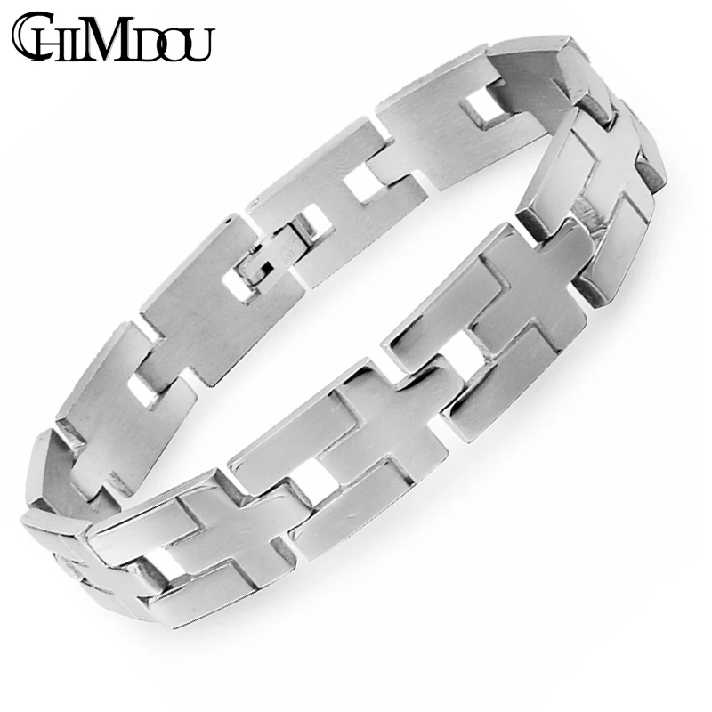 CHIMDOU велосипед мотоцикл цепи браслет Рок повседневные браслеты из нержавеющей