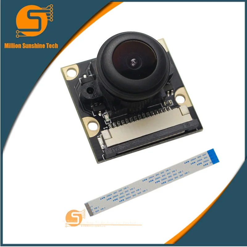 Модуль Мини камеры CSI 5MP 160 градусов ночная версия веб-камера Поддержка 1080p 720p видео с FFC кабелем для Raspberry Pi 3/2