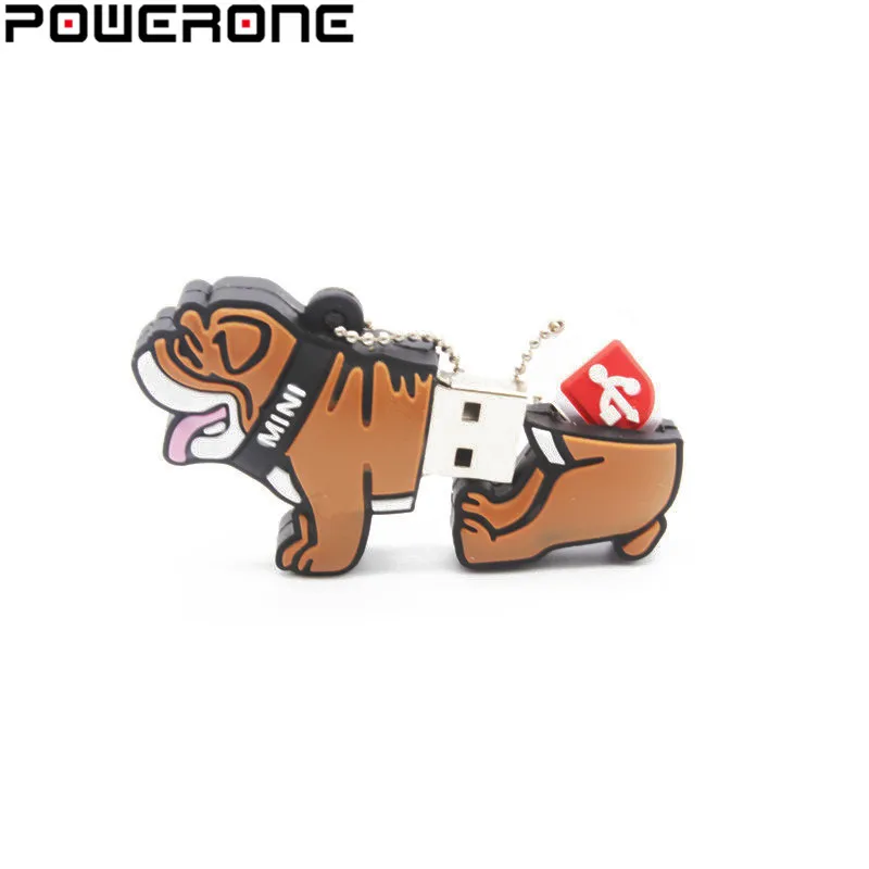 POWERONE Puppy Usb 2,0 Usb флеш-накопитель Флешка 4 ГБ 8 ГБ 16 ГБ 32 ГБ 64 ГБ мопса флеш-накопитель