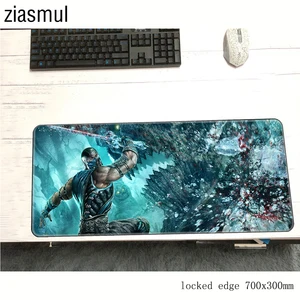 Коврик для мыши mortal kombat 700x300x2 мм, игровой коврик для мыши, персональный большой коврик для мыши, игровой компьютерный стол, коврик для мыши в подарок для мальчиков, ПК