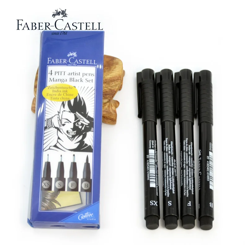 

Faber castell needle pen 4 pcs/set hook line pen