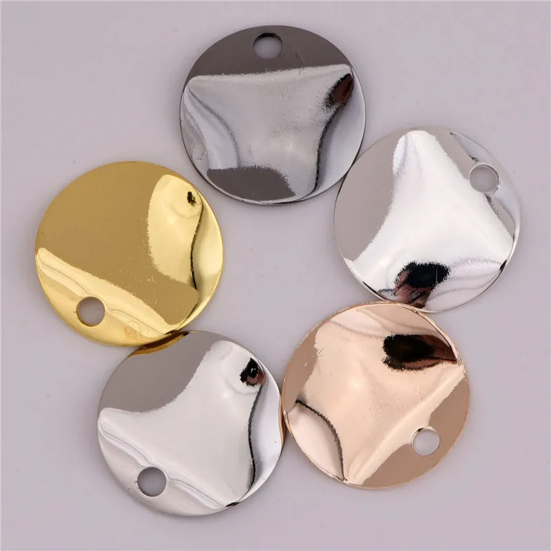 Круглые Подвески для ожерелья ювелирных изделий сделай сам без рисунка из меди 20