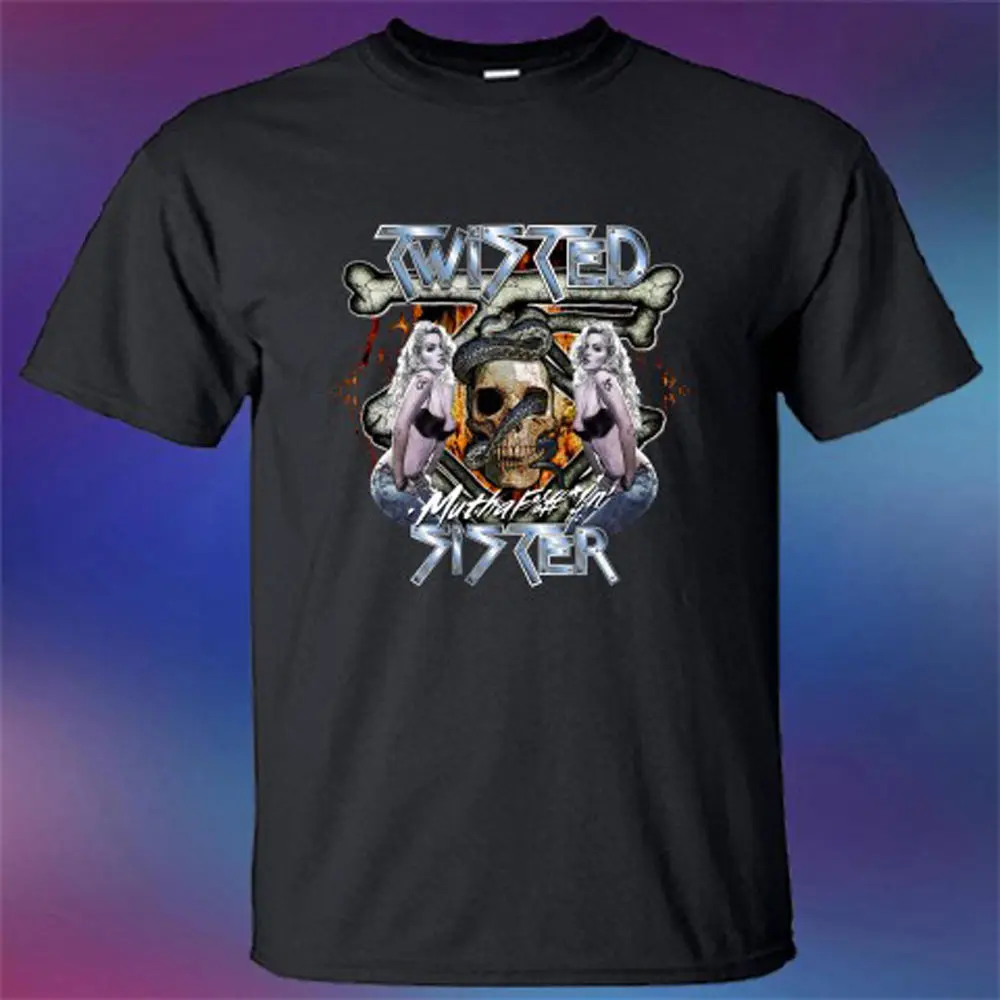 Новый витой сестра тяжелый металл группа Легенда Логотип Мужская черная