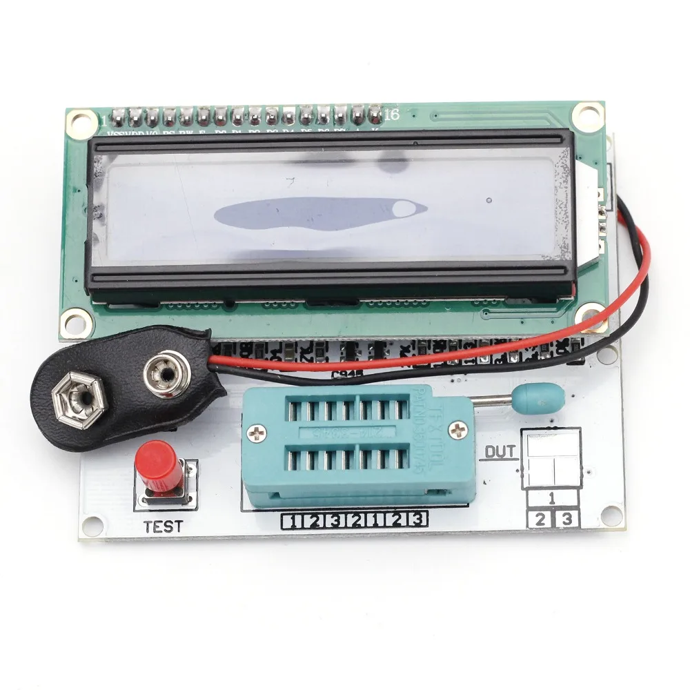 LCD1602D ЖК экран с подсветкой 1602 M328 тестер транзисторов графический дисплей RLC ESR