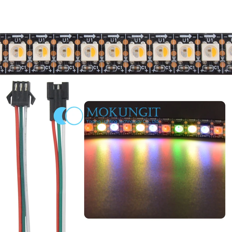 5x1m SK6812 RGBW теплый/холодный белый 4 цвета в 1 чип 144 светодисветодиодный s/пикселей/m