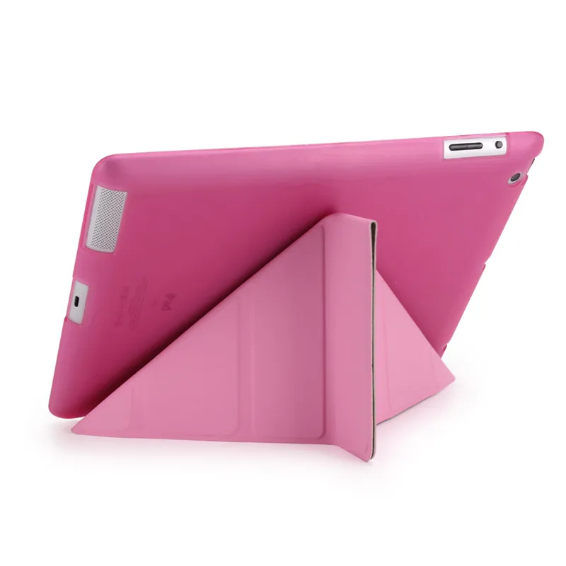 Ультра тонкий стенд из искусственной кожи чехол для apple ipad 2/3/4 чехол Мягкая задняя откидная смарт-Крышка для ipad 2 017 9,7 дюймов Настольный Чехол+ пленка