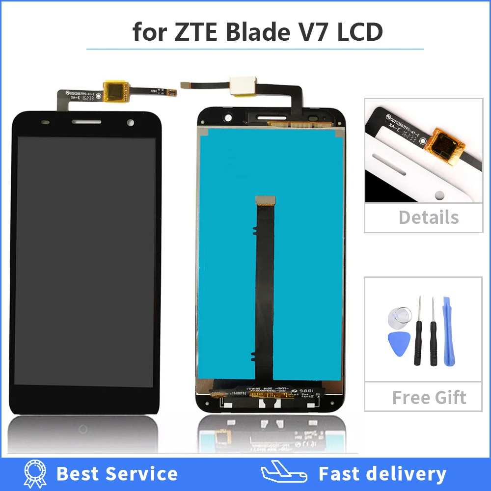 Протестированный 5 2 дюймовый дисплей для zte Blade V7 ЖК сенсорный экран