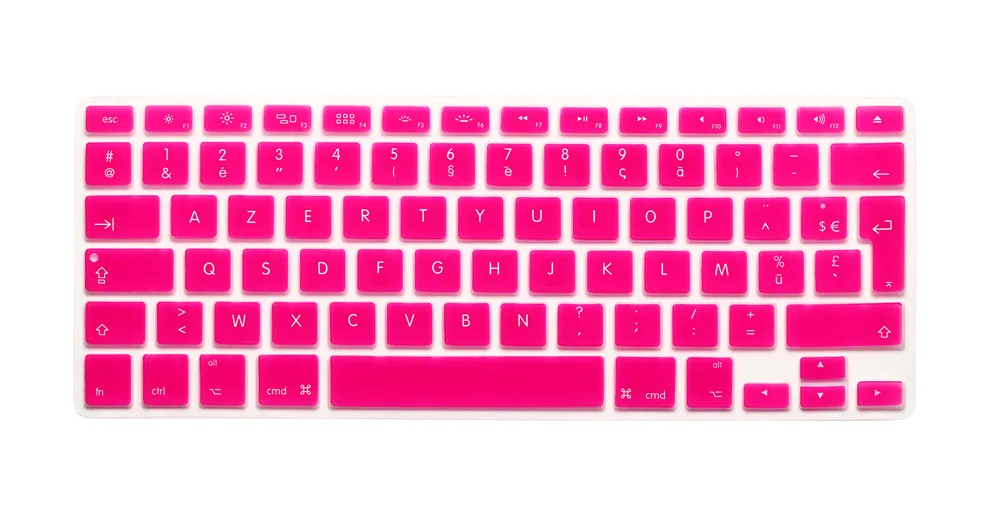 Чехол для клавиатуры AZERTY с французским британским/европейским силиконовым