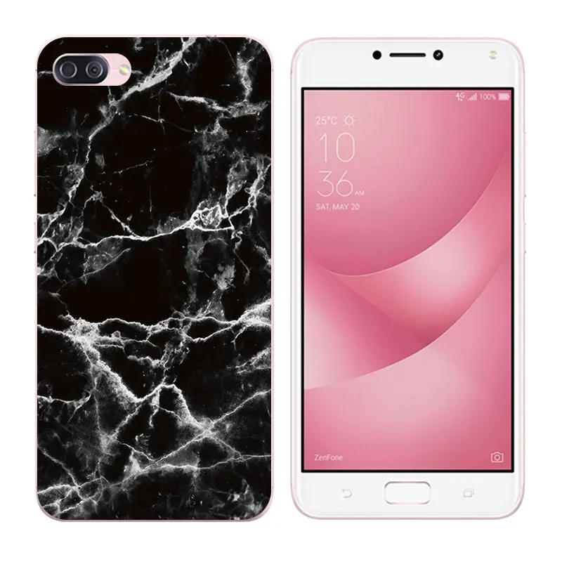 Silicone Cases For Asus Zenfone 4 Max ZC520KL 5.2&quot DIY Soft TPU Back Cover Pine Printing |