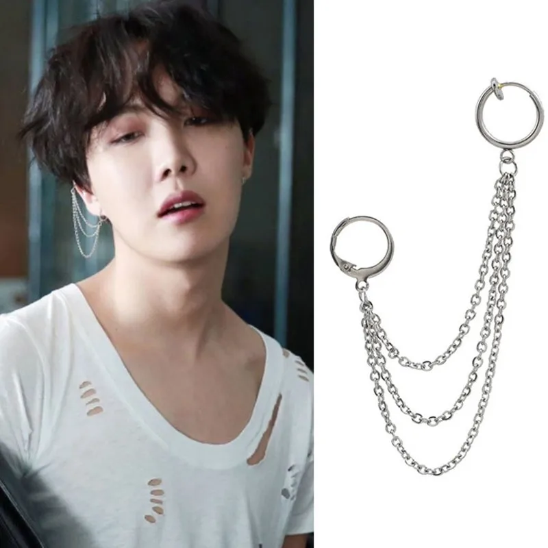 Новое поступление 1 шт. KPOP Winner Bangtang Boys Jin V серьги Jungkook Suga Jhope гвоздики с кисточками