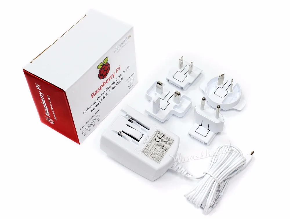 Официальный/ Raspberry Pi универсальный источник питания, сменные головки