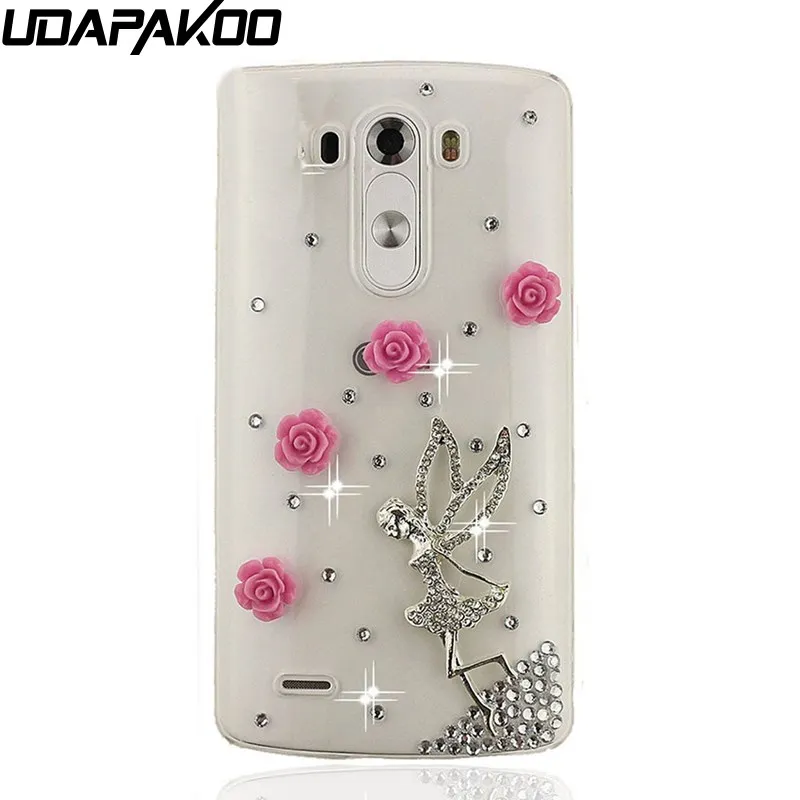 Udapakoo DIY 3D роскошный блестящий чехол со стразами для LG X power 2 Женский Алмазный