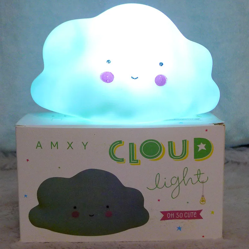 Blue clouds JXSFLYE Звездный ночной Светильник Adurable креативный детский светодиодный светильник, подарок для детей и друзей, праздничные или вечерние, новинка - Испускаемый цвет: Blue clouds