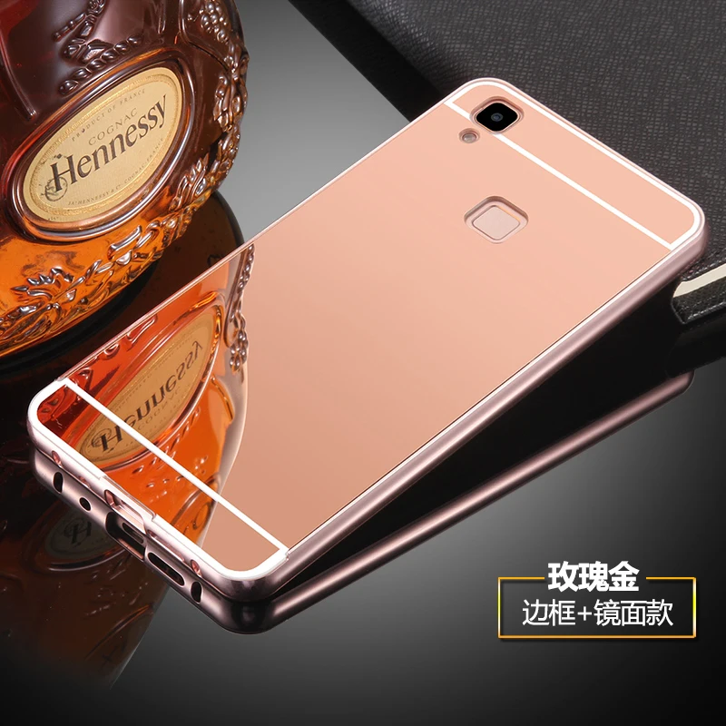 Роскошный зеркальный чехол для Xiaomi Mi 9 8 A2 Lite металлическая рамка + Жесткая задняя