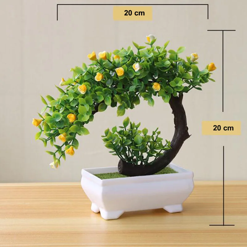 Colorful Artificial Plants Bonsai Potted Fake Flower For Home &amp Garden Decoration #08 | Дом и сад