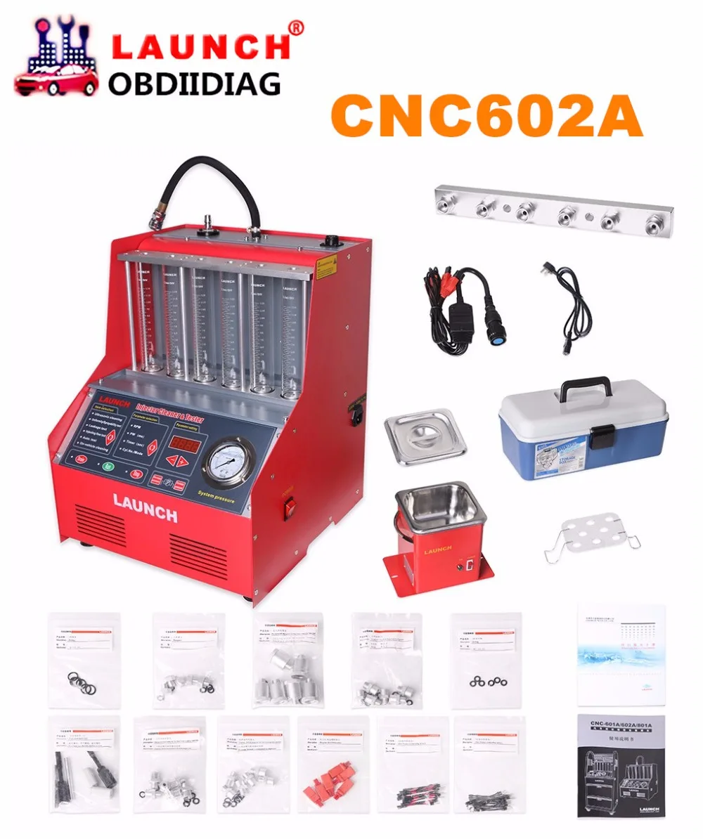 Запуск CNC 602A CNC602A очиститель и тестер инжектора 220 В/110 В с английской панелью