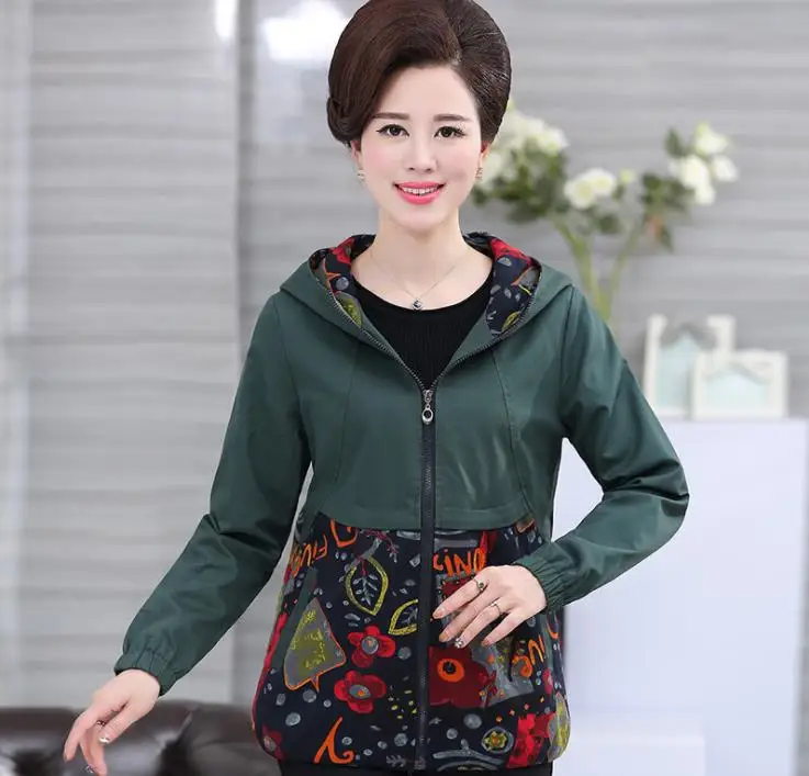 

2018 autumn women's thin coat jacket large size top