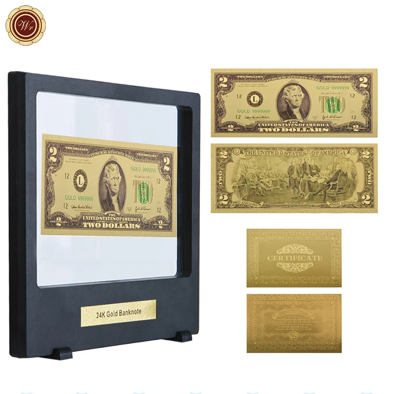 WR 24k позолоченная купюра в виде банкнот американском стиле домашняя декоративная