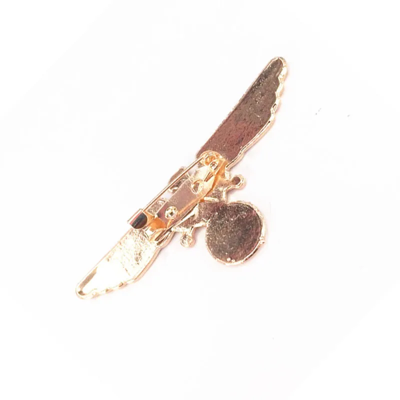 Оптовая продажа 2 шт Золотой пистолет черная Мода Птица Ювелирные изделия Орел