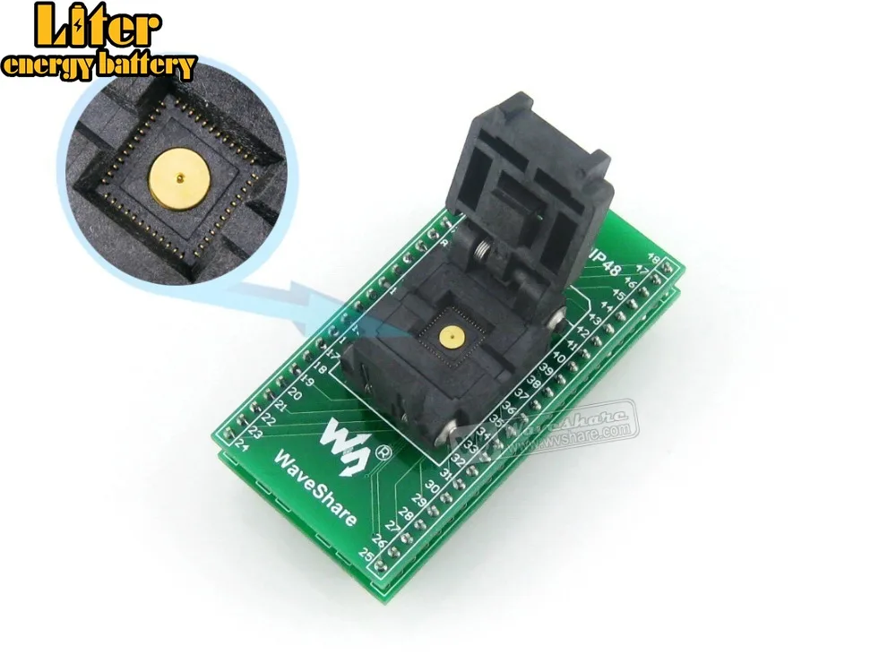 QFN48 TO DIP48 MLF48 MLP48 Plastronics 48QN50K17070 IC Test Socket Programmer Adapter 0.5mm Pitch | Компьютеры и офис