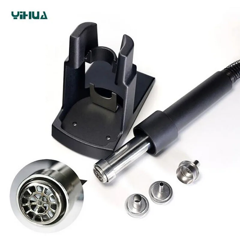 YIHUA 993D 1300 Вт ЖК сенсорный экран без свинца паяльная станция горячего воздуха
