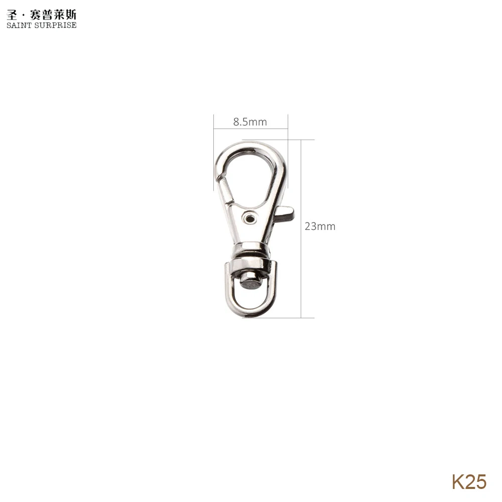 2000Pcs 23mm Small Swivel Trigger Clips Snap Hooks K25 2000pcs BS14YS03 and 6cm purple ball chain | Украшения и аксессуары