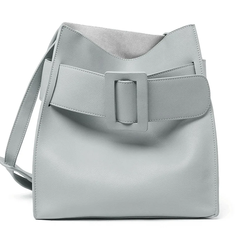 light gray Роскошные сумки, женские сумки, дизайнерские брендовые знаменитые сумки через плечо, женская сумка-тоут из натуральной кожи с кошельками и сумочками WYQ074 - Цвет: light gray