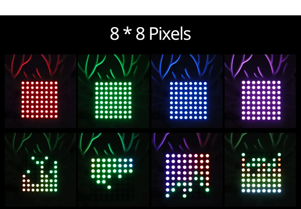 RGB WS2812B светодиодный панельный Чип 8x8/8x32/16x16 пикселей WS2812 гибкий пиксельный панельный экран индивидуально адресуемый цифровой светодиодный модуль