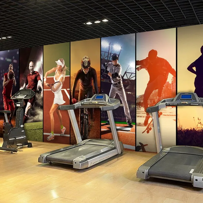 Объемная роспись на заказ объемные Большие Настенные обои спортивный магазин